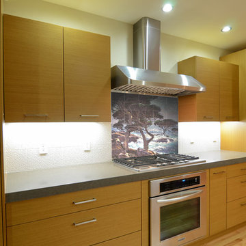 California Coastal Glass Kitchen Tile Mural