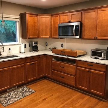 White Lake Cabinet Refinishing (BM Advance Satin Kendall Charcoal HC-16 )