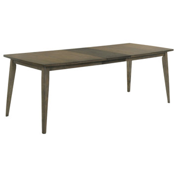 Bistro Walnut 88"W Rectangle Dining Table With Extension Leaf