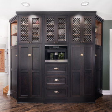 Stained Black Cherry w/ Walnut Island
