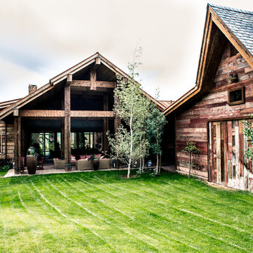 Reclaimed Barn Wood Backyard