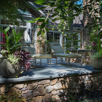 Cherry Hill Patio with Unique Fire Pit