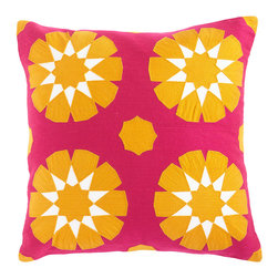 PERSIMMON IZNIK PILLOW COVER &ndash; GEOMETRIC - Decorative Pillows