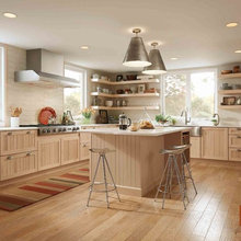 Kitchen with shelves