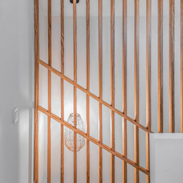 Garde-corps type claustra pour un escalier