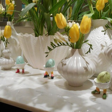 Contemporary Decor with Flowers