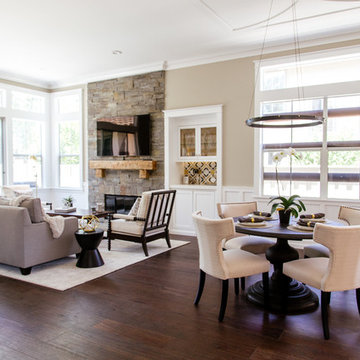 Tustin Family Room and Dining Room