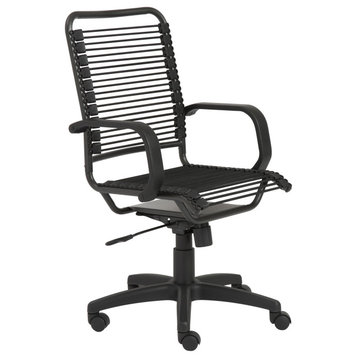 Bradley Bungie Office Chair, Black/Graphite Black
