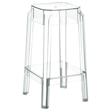 Compamia Fox Counter Stools, Set of 2, Clear