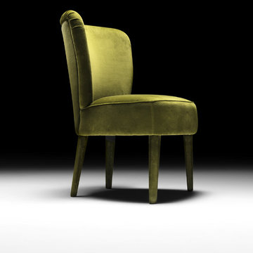 Italian Designer Velvet Dining Chair