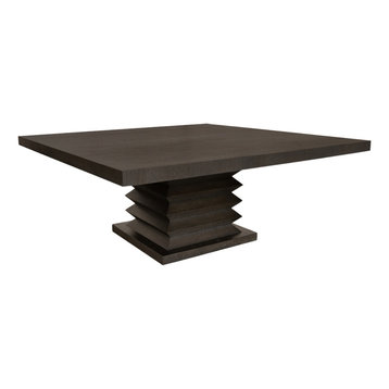 square standard height dining table