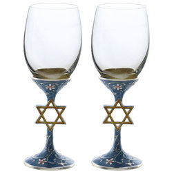 Contemporary Wine Glasses by THREE STAR IMPORT AND EXPORT