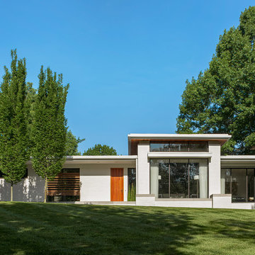 Modern White Brick Residence