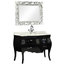 Baroque Bathroom Vanity Unit, Black, 115 cm