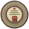Feather Tree Round Patch Rug