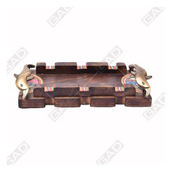 MONOCHROME DHOKRA TRAY - Serving Trays