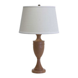 House of Troy Vermont Cherry 25" Turned Table Lamp - Table Lamps