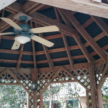Decra Stone Coated Metal Roof Replacement On Gazebo Spring, Houston Texas