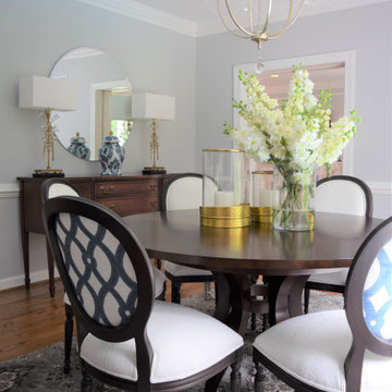 Updated Colonial Inspired Dining Room- Clifton, VA