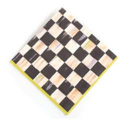 Courtly Check Paper Napkins - Luncheon | MacKenzie-Childs - Napkins