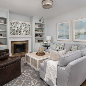 Seasalt Bookcases with Mirrored TV Cabinet
