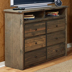 Rustic Media Cabinets by HedgeApple
