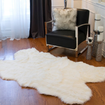 Gordon Faux Fur Rug - Off-White 4x6