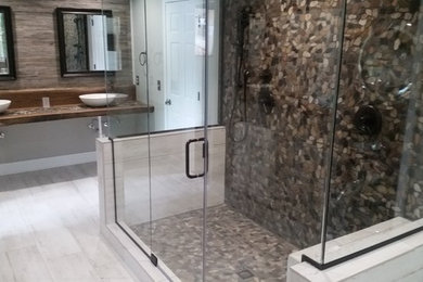 Bathroom - modern bathroom idea in Charlotte
