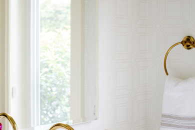 Inspiration for a contemporary powder room remodel in Vancouver