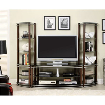 Bowery Hill 3 Piece Entertainment Center in Brown