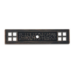Cosmas - Cosmas 10552ORB Oil Rubbed Bronze Zinc Cabinet Knob Backplate - Cabinet And Drawer Hardware