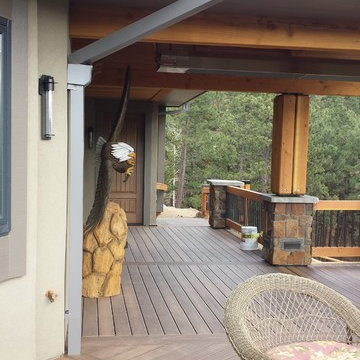 Seamless Box Gutters on a Custom Home