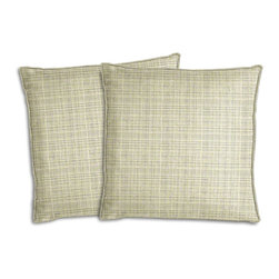 Cushion Source - Badin Birch Outdoor Throw Pillows, Set of 2, 20"x20" - Outdoor Cushions And Pillows