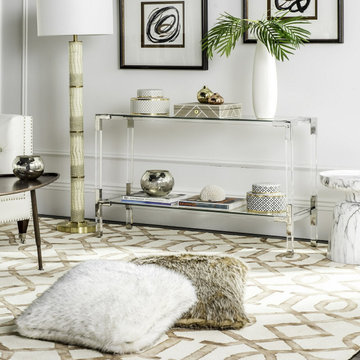 Modern Console Tables with Lucite