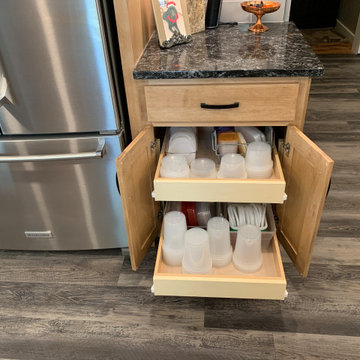 Quad Cities Kitchen Remodel with Great Storage and Maple Cabinets