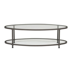 50 Most Por Pewter Coffee Tables For 2018 Houzz Studio Designs Camber 48 Oval Coffee Table Pewter Clear Gl Tables