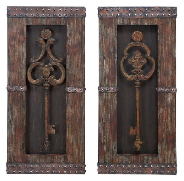 Piedmont Key 2 Piece Wall Decor Set Traditional Metal Art Piedmont Key 2 Piece Wall Decor Set