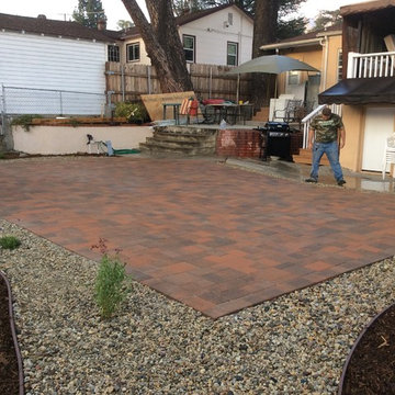 Backyard Replacement with Pavers