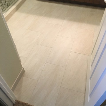 MASTER BATHROOM - Complete Remodel 12 x 24 Tile, Vanity, Alaska White Granite