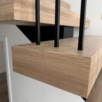 Project #139 | Four Story Modern Floating Staircase