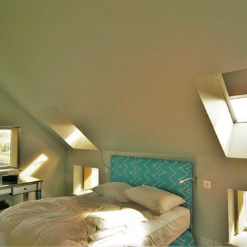 Bedroom, window arrangements