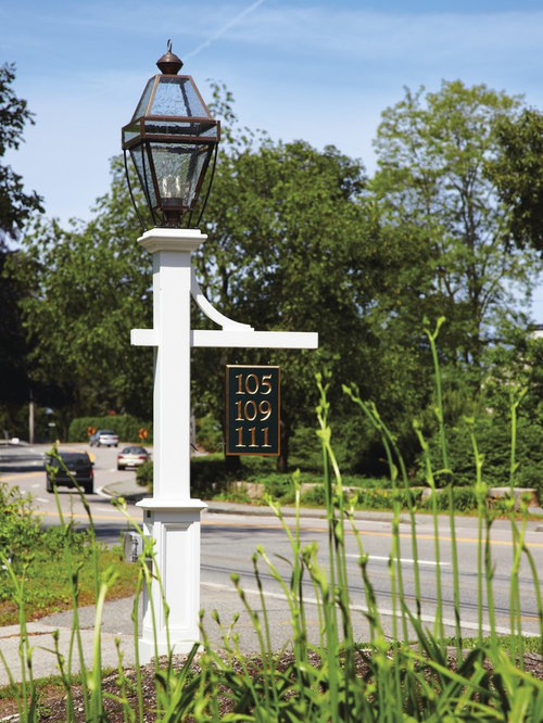 Walpole Outdoors Lantern Posts Hammond Lantern Post With Mortised Sign Bracket Outdoor Products