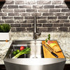 AKDY 33"x20"x9" Apron Farmhouse Handmade Stainless Steel Kitchen Sink