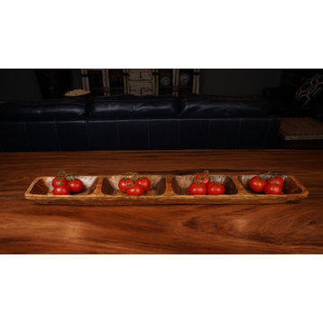 Fiesta Food Safe Long Wood Serving Tray, Platter