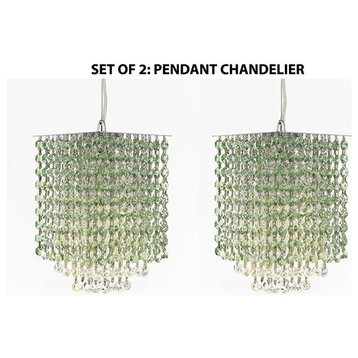Modern Contemporary Mini Pendant Chandelier Lighting, Set of 2