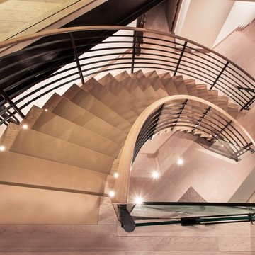 Dramatic staircase for stunning home