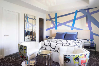 ミネアポリスにあるエクレクティックスタイルのおしゃれな寝室