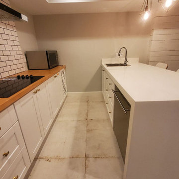 After Construction Deep Cleaning to Remove Dywall Dust Soil and Wood Chips Locat