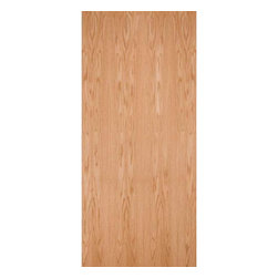 ROPS20 - PLAIN SLICED RED OAK FLUSH FIRE RATED DOOR (1-3/4") - Windows And Doors