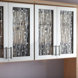 Ecoresin Hollywood Silver door inserts - Storage And Organization